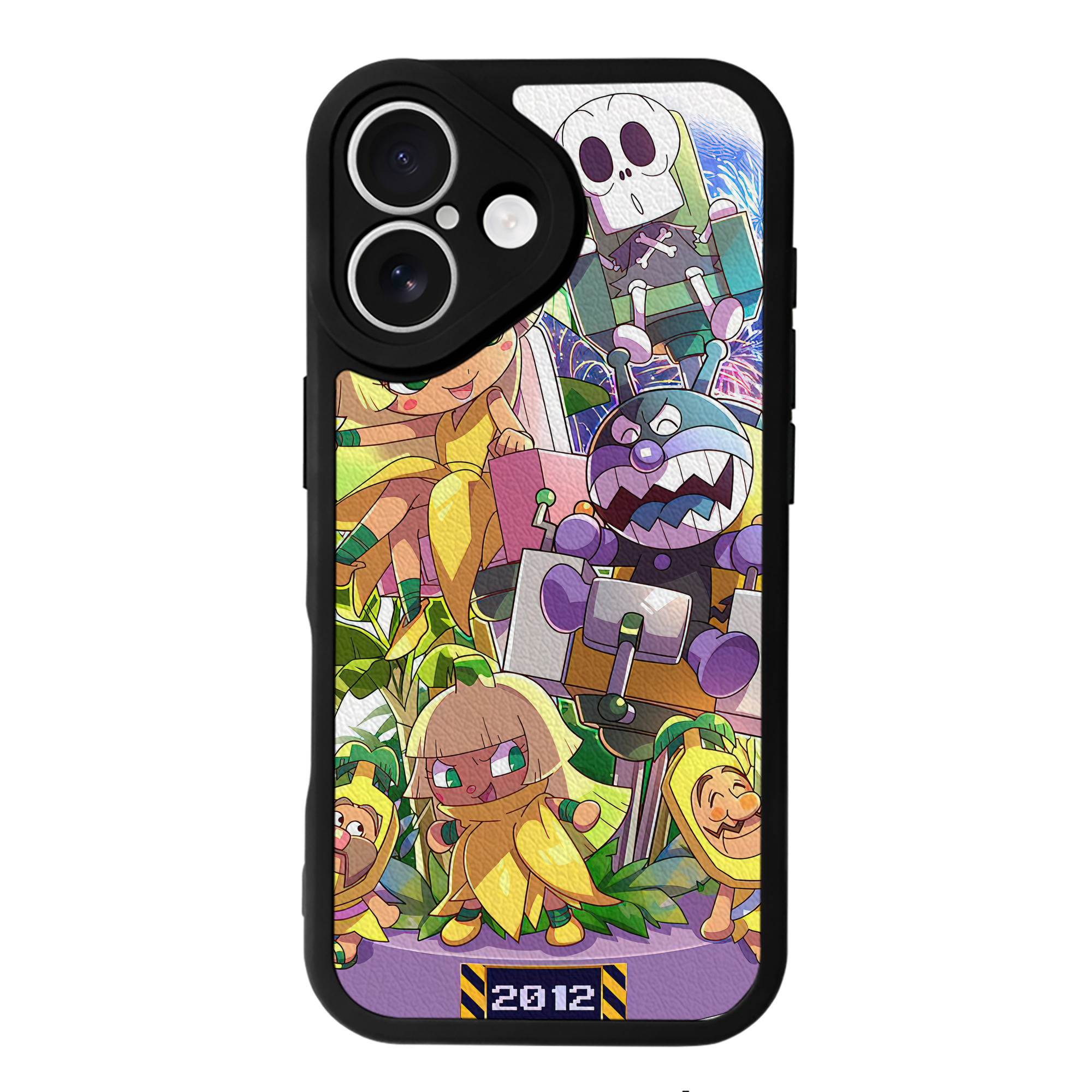 （画像用） アンパンマン Anpanman 【iPhone 16シリーズ対応】シリコンスマホケース（レザー調） 材質：シリコン